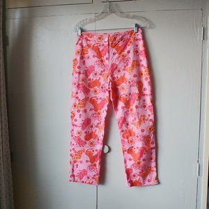 Vintage Lilly Pulitzer Tango Tiger Capri White Label